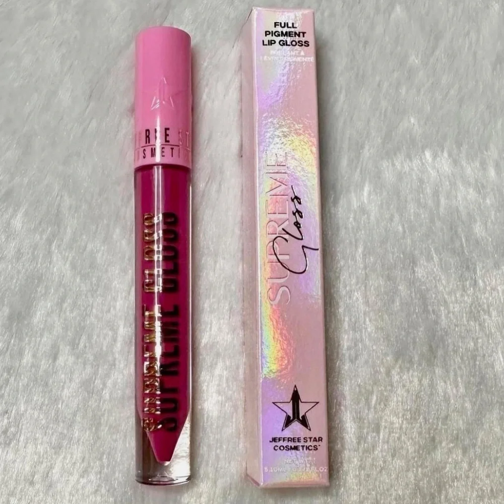 NIB Jeffree Star Supreme Full Pigment Lip Gloss Please Forgive Me Full Sz 5.10ml